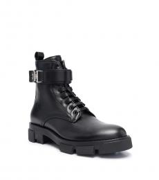 Givenchy Black Leather Pull Tab Sneakers