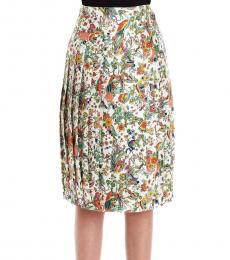 Tory Burch Multicolor Floral Print Skirt