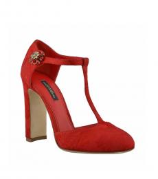 Dolce & Gabbana Red Mary Jane Heels