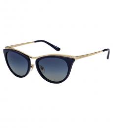 Gold-Blue Gradient Sunglasses