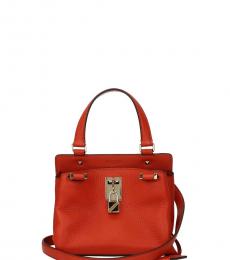 Valentino Garavani Orange Piper Mini Satchel