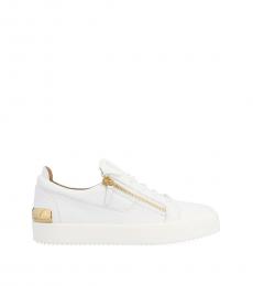 Giuseppe Zanotti White Gold May London Sneakers
