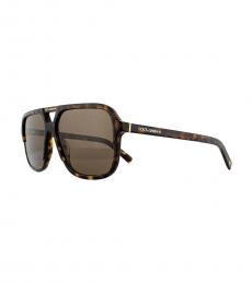 Dolce & Gabbana Havana Brown Gradient Sunglasses