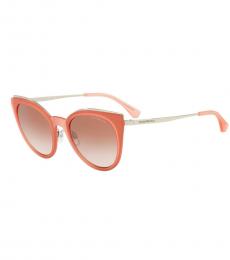 Silver-Peach Gradient Sunglasses