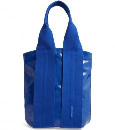 Rebecca Minkoff Bright Blue Fan Reversible Large Tote