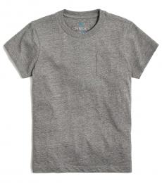 Girls Grey Pocket T-Shirt