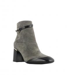 Tod's Grey Side Logo Boots