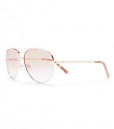 Ted Baker Light Pink Aviator Sunglasses