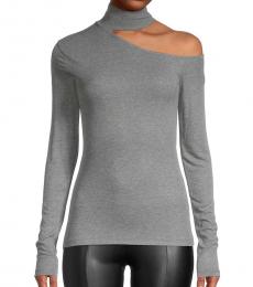 BCBGMaxazria Dark Grey High-Neck Sweater