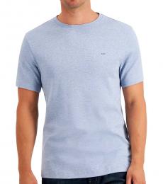Michael Kors Light Blue Solid Crewneck T-Shirt