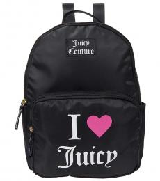 Juicy Couture Black Sport Yourself Large Backpack