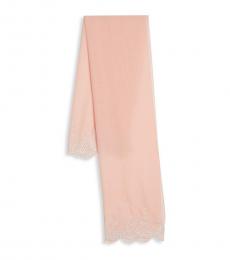 Vince Camuto Light Pink Floral Embroidered Scarf