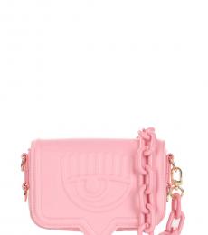 Pink Eyelike Mini Crossbody Bag