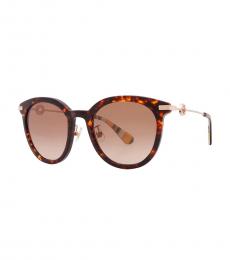 Kate Spade Brown Gradient Oval Sunglasses