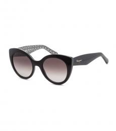 Ferragamo Black Butterfly Sunglasses