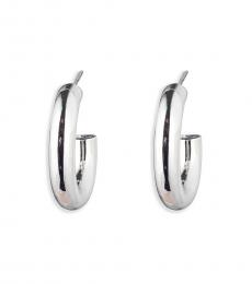 Karl Lagerfeld Silver Hoop Earrings