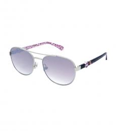 Kate Spade Purple Mirror Gradient Pilot Sunglasses