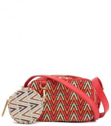 Mario Valentino Multi Color Pattern Mini Crossbody Bag