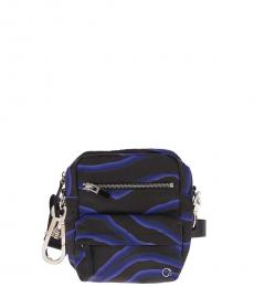 Just Cavalli Black Printed Mini Crossbody Bag