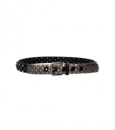 Dolce & Gabbana Black Studs Detail Belt
