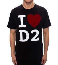 Dsquared2 Black Printed Logo T-Shirt
