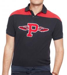 Red Custom Fit Winged "P" Logo Polo
