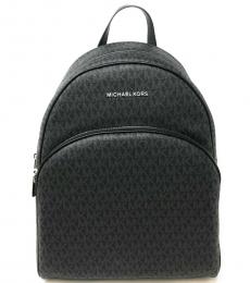 Michael Kors Black Abbey Signature Large Backpack