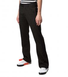 Off-White Black Low Fit Tailored Pants