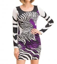 Just Cavalli Multi Color Printed Mini Dress