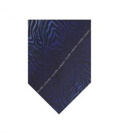 Roberto Cavalli Black Gradient Zebra Print Tie