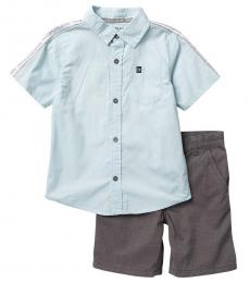 Calvin Klein 2 Piece Shirt/Shorts Set (Little Boys)
