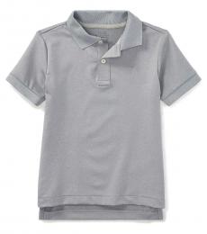 Ralph Lauren Little Boys Light Grey Performance Jersey Polo