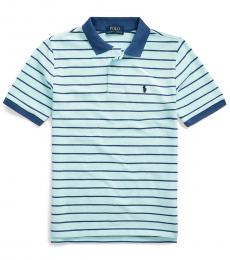 Ralph Lauren Boys Island Aqua Striped Polo