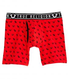 Red Monogram Boxer Brief Underwear