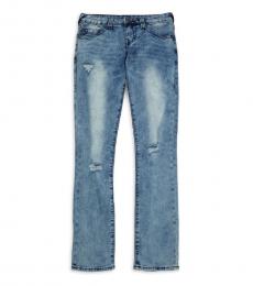 True Religion Girls Blue Faded & Distressed Jeans