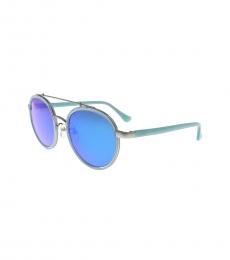 Calvin Klein Blue Round Sunglasses