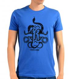 Dark Blue Graphic Print T-Shirt