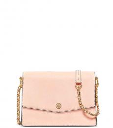 Tory Burch Pale Apricot Robinson Small Shoulder Bag