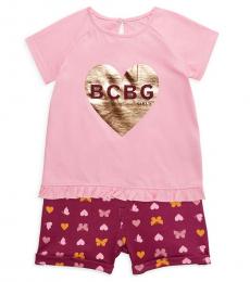 BCBGirls 2 Piece T-Shirt/Shorts Set (Little Girls)