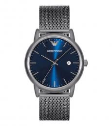 Emporio Armani Blue Luigi Mesh Bracelet Watch