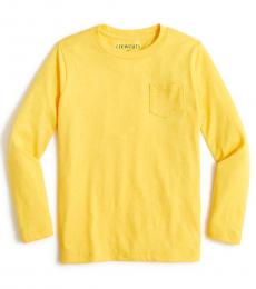 J.Crew Boys Pale Mustard Long Sleeves T-Shirt