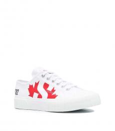 Dsquared2 White Superga Collaboration Sneakers