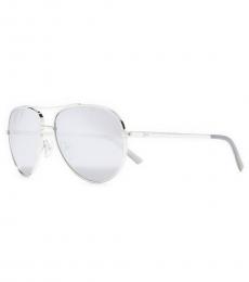 Ted Baker Silver Aviator Sunglasses
