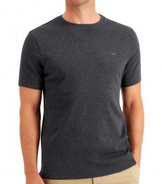 Michael Kors Dark Grey Solid Crewneck T-Shirt