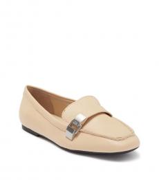 Calvin Klein Natural Emily Buckle Strap Loafers