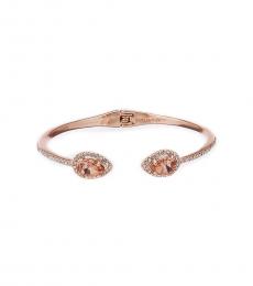 Rose Gold Pave Pear Cuff Bracelet