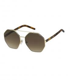 Marc Jacobs Brown Gradient Geometric Sunglasses