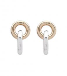 Ralph Lauren Two Tone Link Drop Earrings