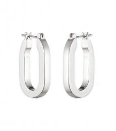 Karl Lagerfeld Silver Hoop Earrings
