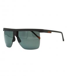DKNY Black Grey Square Sunglasses